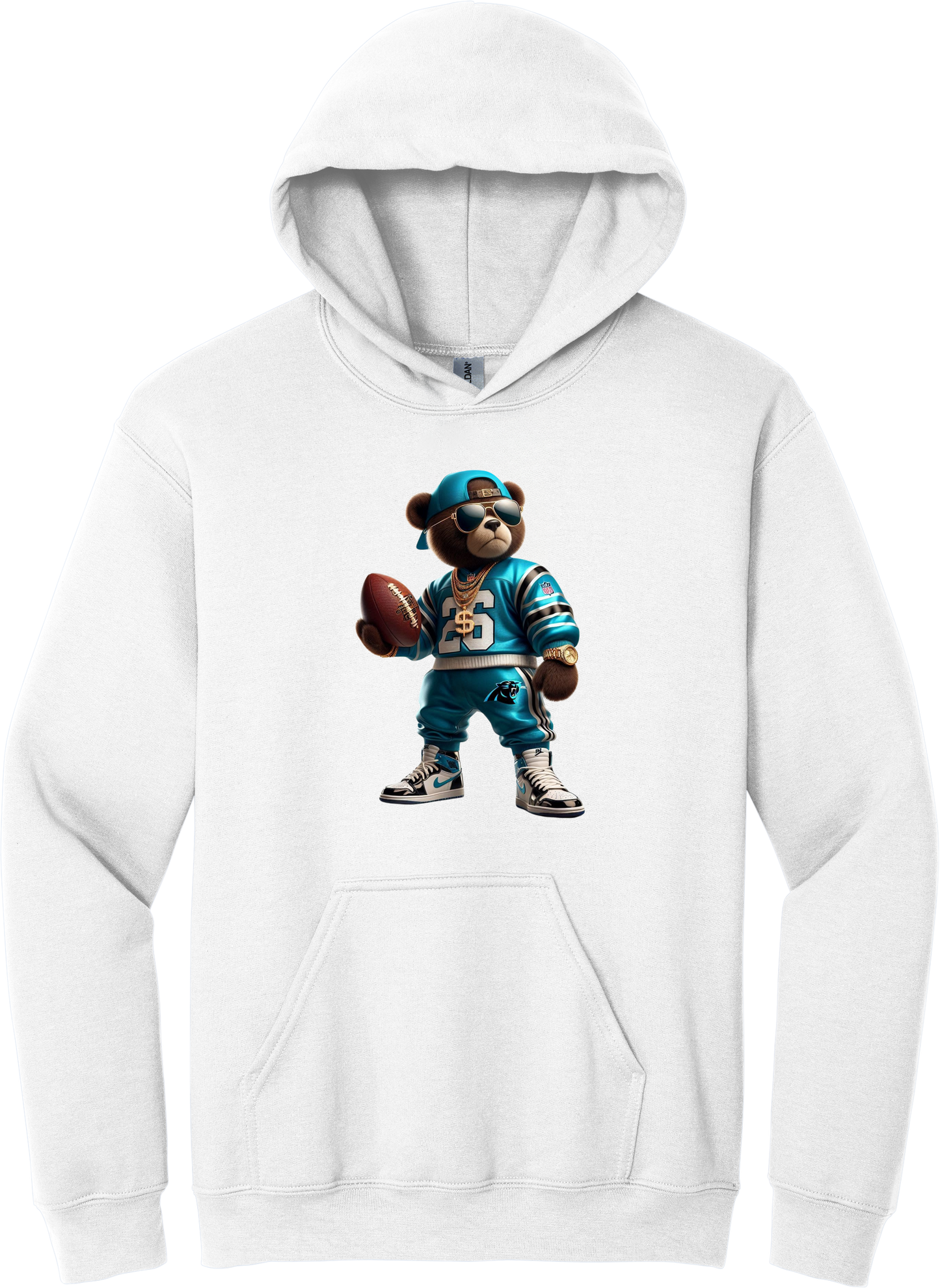 Big Flex Bear Hoodie panthers